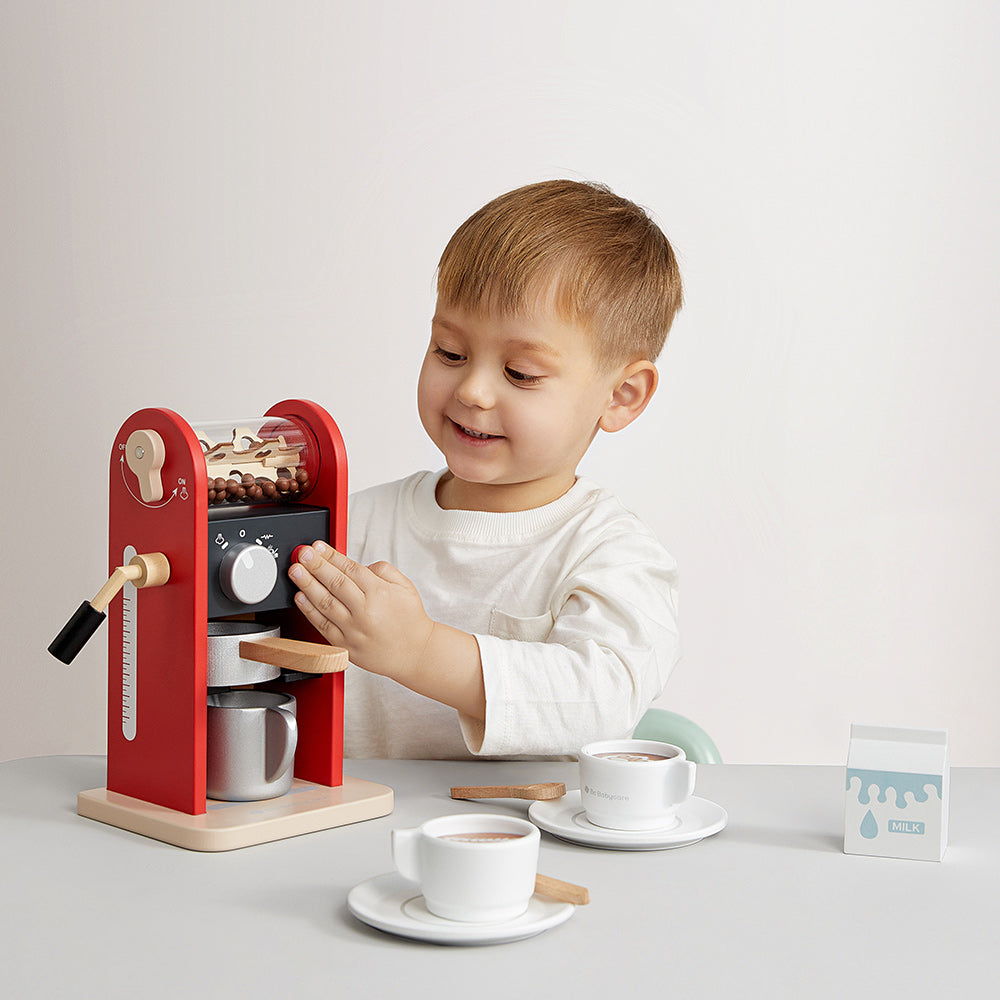 Realistic Toy Coffee Maker Set
