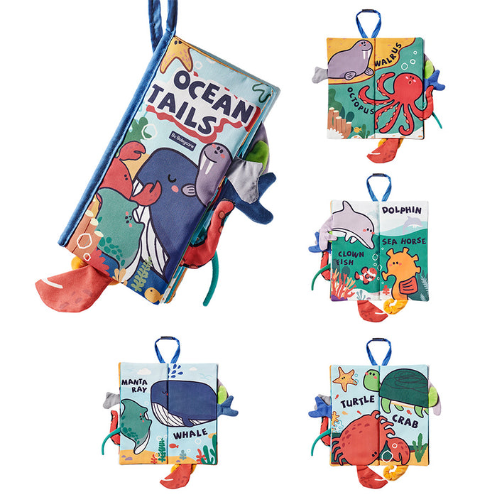 Bc Babycare Animal Tails Livres en tissu doux pour bébé