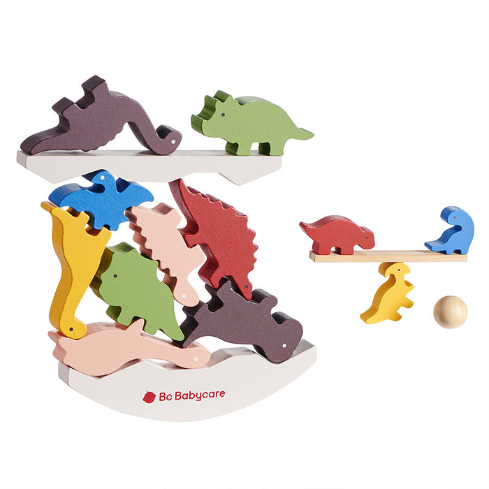 Bc Babycare Dinosaure Blocs à Empiler en Bois