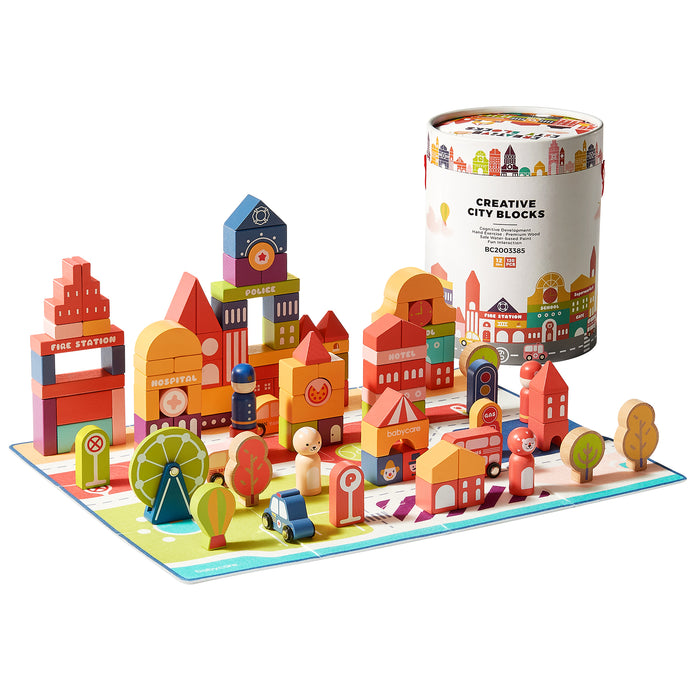Bc Babycare Blocs de construction en bois et jouets de construction