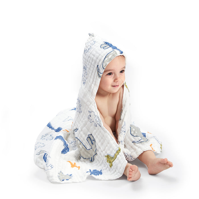 Bc Babycare Hooded Baby Towels Cotton Muslin