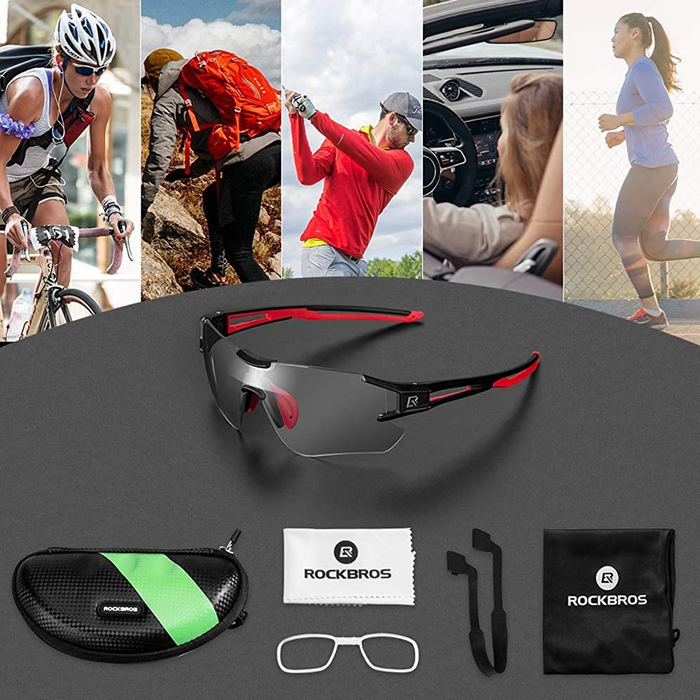 ROCKBROS Cycling Photochromic Sunglasses UV Protection