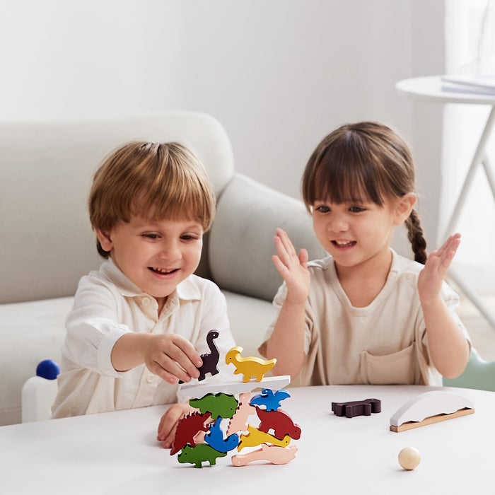Bc Babycare Dinosaure Blocs à Empiler en Bois