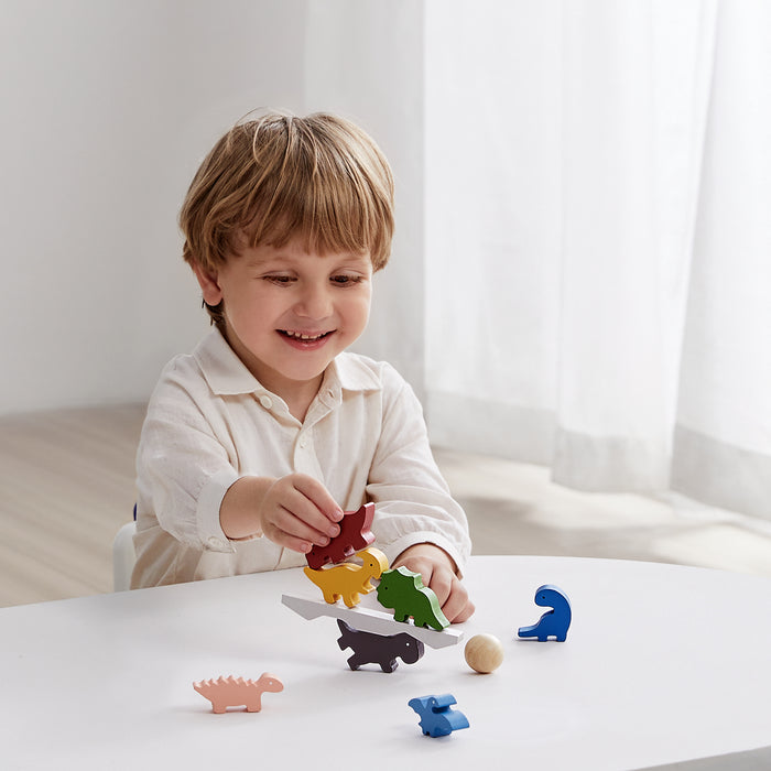 Bc Babycare Dinosaure Blocs à Empiler en Bois