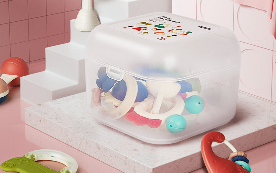 Bc Babycare Ensemble de hochets et jouets de dentition pour bébé (10 pièces)