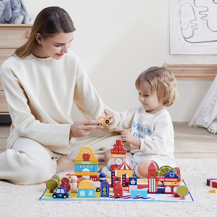 Bc Babycare Wooden Building Blocks and Construction Toys