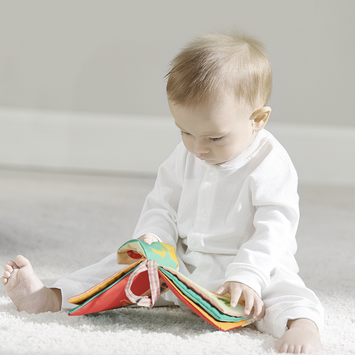 Bc Babycare Livres en Tissu pour Bébé pour l'apprentissage Précoce- Lot de 6